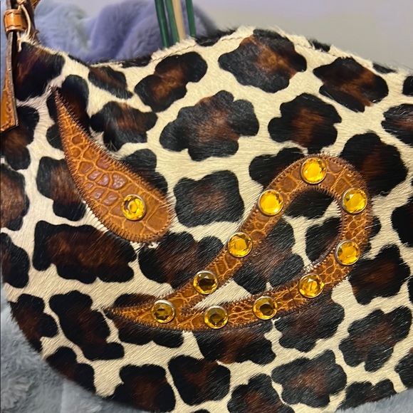 Cecconi Piero vintage Leather Brown Shoulder Bag NWT retail $129 - Picture 2 of 6